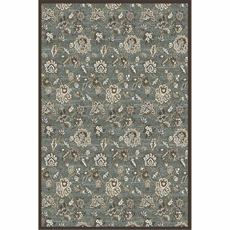 AURIC GREEN Pisa Rectangular Light Green Traditional Turkey Area Rug- 3 ft. 3 in. W x 4 ft. 11 in. H AU3170751